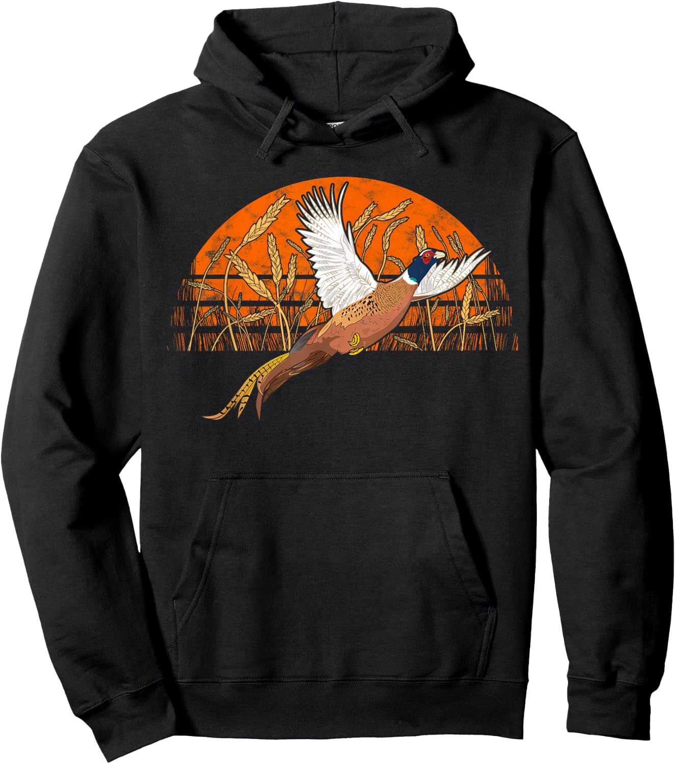 Ringneck Pheasant Hunting For Upland Game Bird Hunters Hoodie - Hoodie | Black