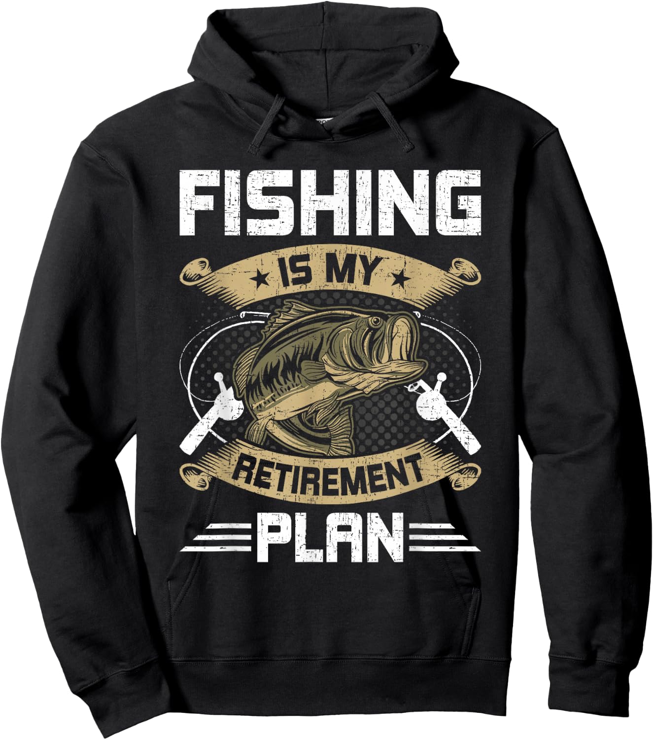 Fishing Is My Retirement Plan Fly Fishing Retired Hoodie - Hoodie | Black