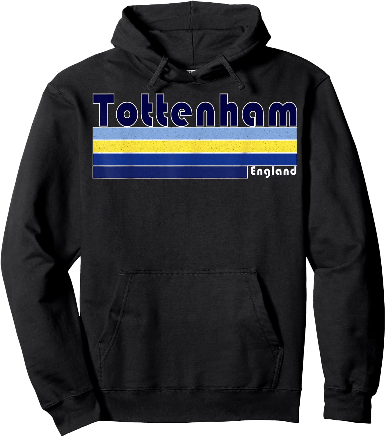 Retro Tottenham North London Top Hoodie - Hoodie | Black