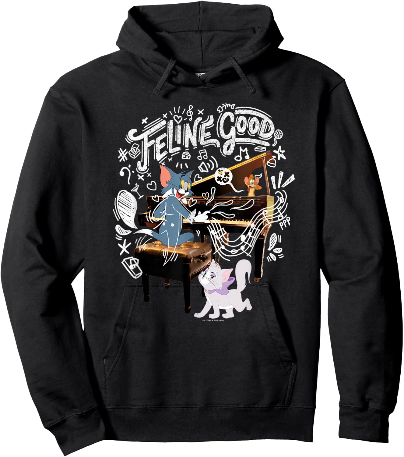 Tom & Jerry Movie Feline Good Hoodie - Hoodie | Black
