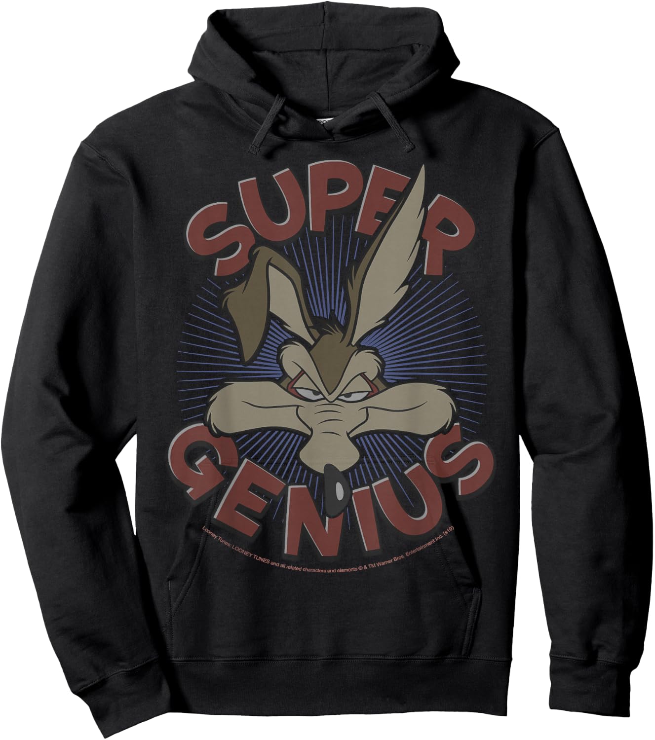 Looney Tunes Wile E. Coyote Super Genius Hoodie - Hoodie | Black