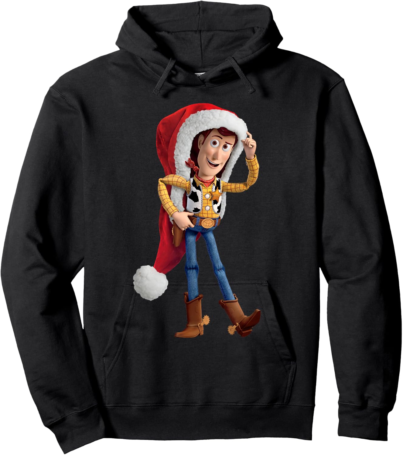 Disney Pixar Toy Story Santa Woody Holiday Hoodie - Hoodie | Black