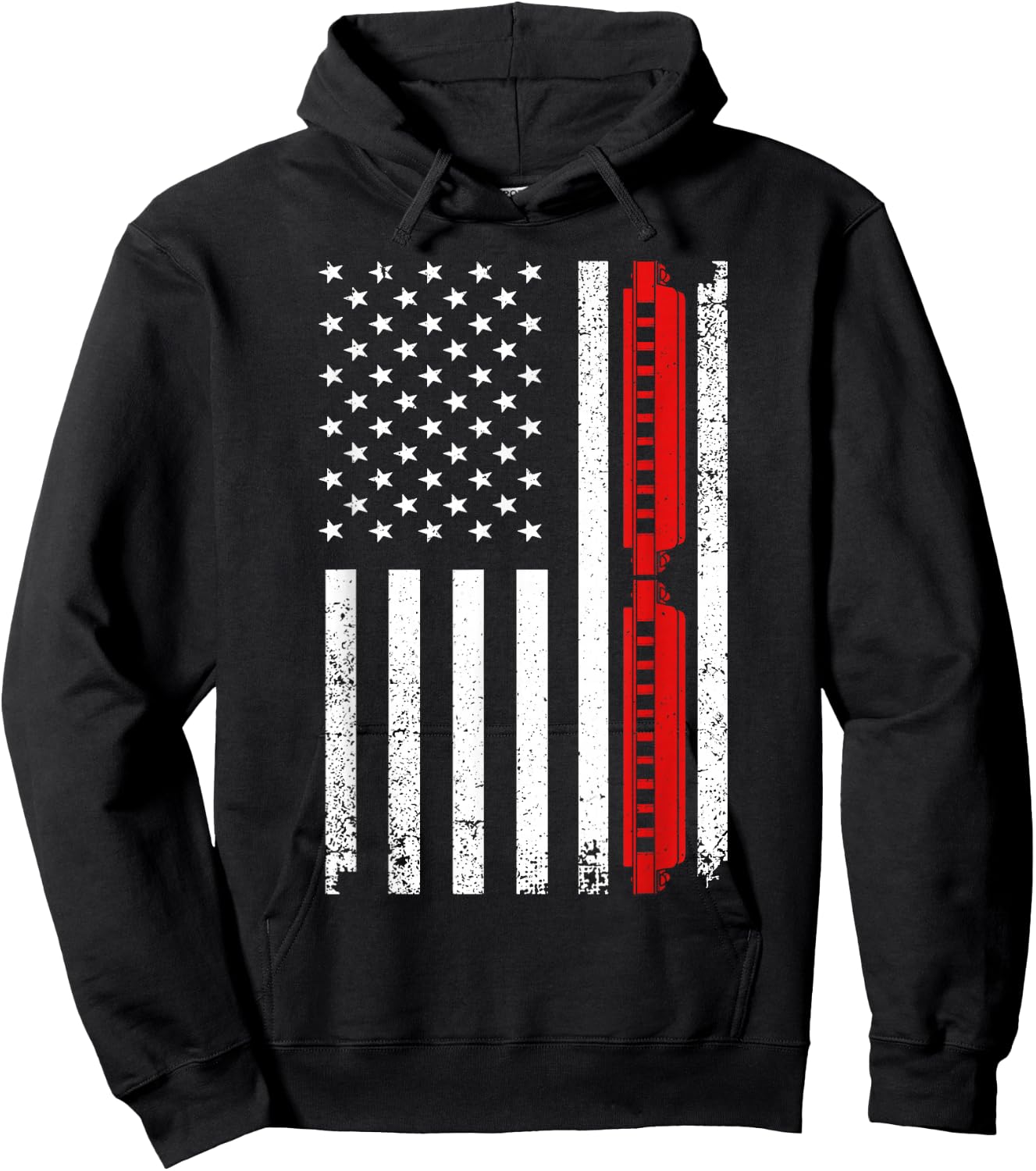 Harmonica Art Women Harmonicist Blues Music Lovers Hoodie - Hoodie | Black