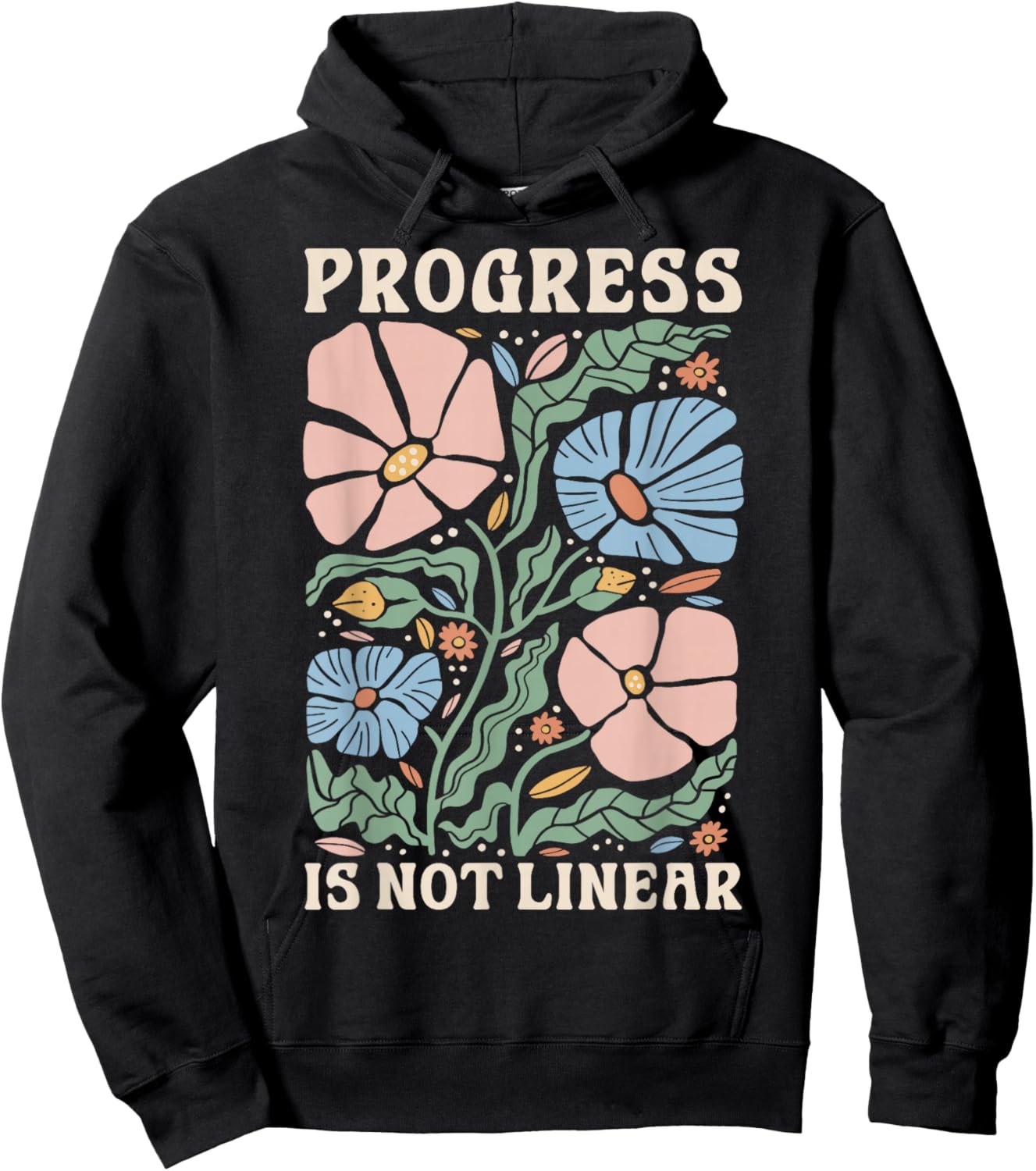 Progress Is Not Linear Shirt | Special Ed Teacher Team SPED Hoodie - Hoodie | Black