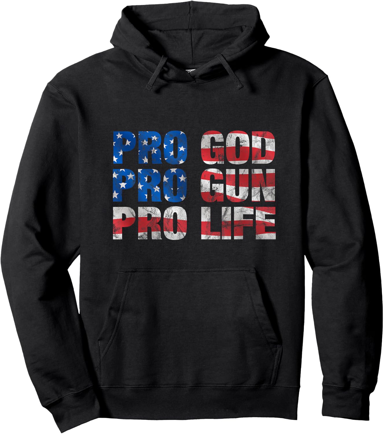Pro God Pro Gun Pro Life Hoodie - Hoodie | Black