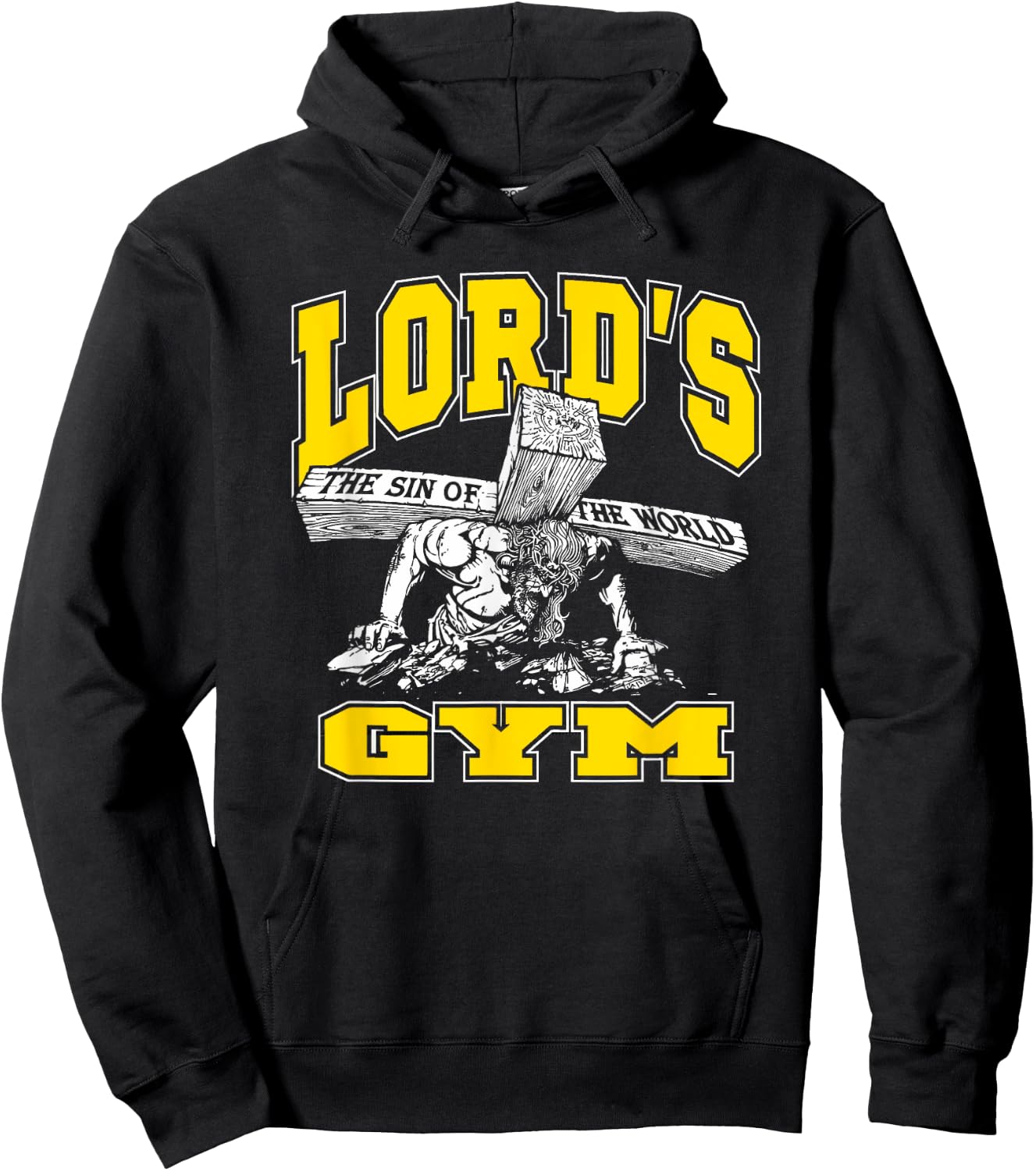Lords Gym - Lord's The Sin of World Jesus Hoodie - Hoodie | Black