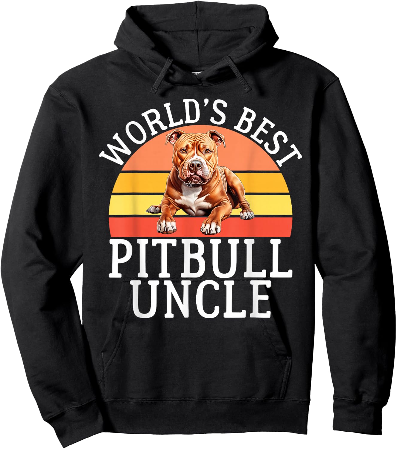 Worlds best Pitbull Uncle Pitbull Hoodie - Hoodie | Black