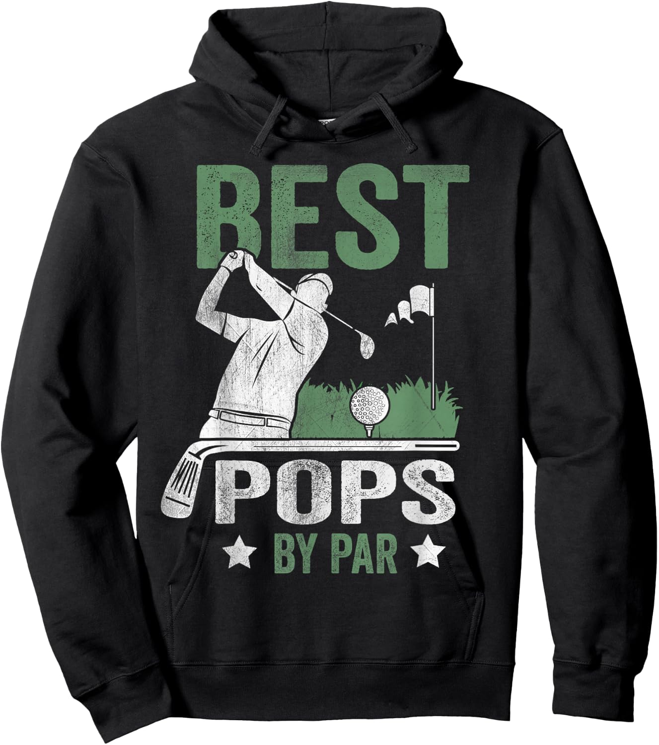 Best Pops By Par Father's Day Golf Gift Hoodie - Hoodie | Black