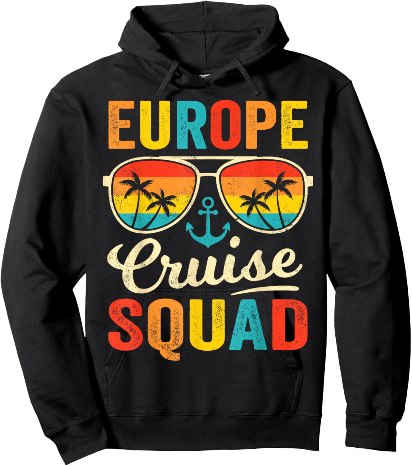 Europe Cruise Squad 2025 European Matching Family Group Hoodie - Hoodie | Black