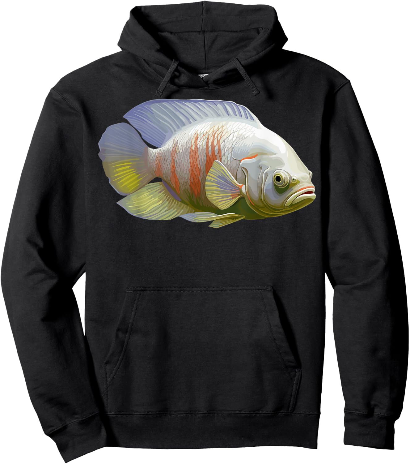 Albino Oscar Fish American Cichlid for Monster Fish Hoodie - Hoodie | Black