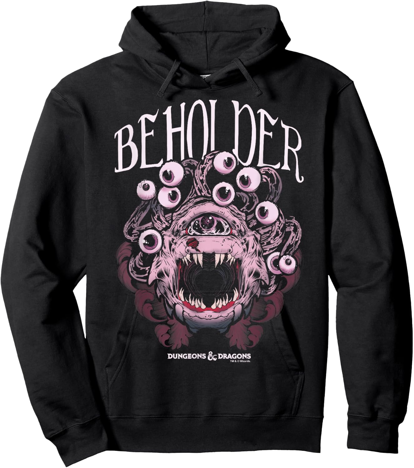 Dungeons & Dragons Beholder Big Face Hoodie - Hoodie | Black