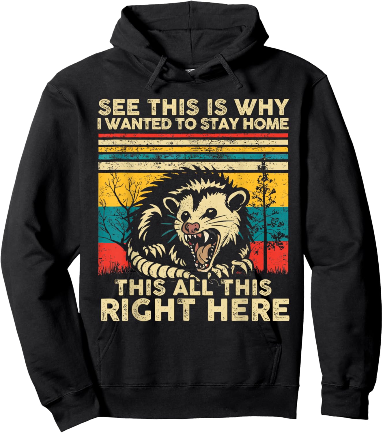 See This Is Why I Wanted To Stay Home This All This Right Hoodie - Hoodie | Black