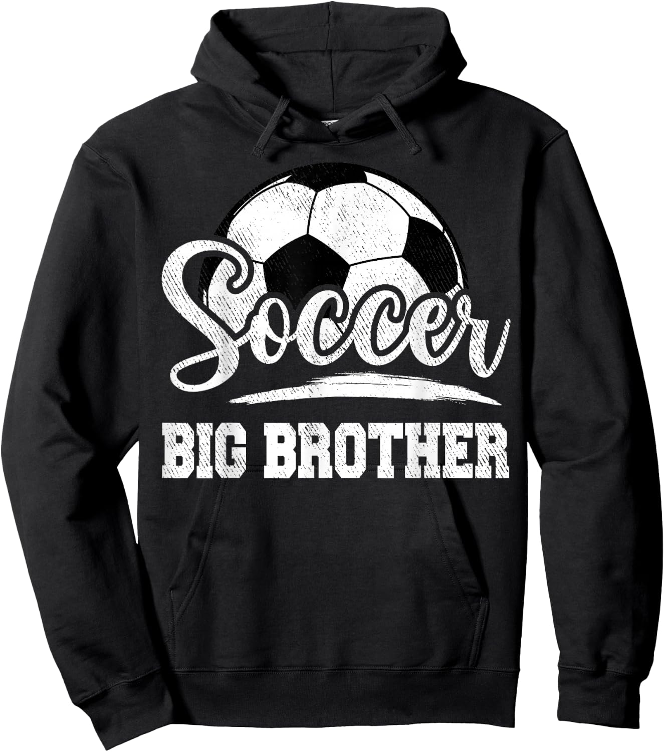 Soccer Big Brother Soccer Player Game Day Hoodie - Hoodie | Black