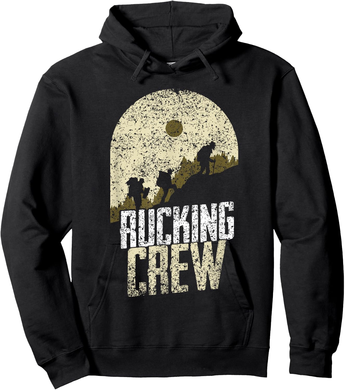 Rucking Crew Backpack Rucksack Ruck Workout Rucking Hoodie - Hoodie | Black
