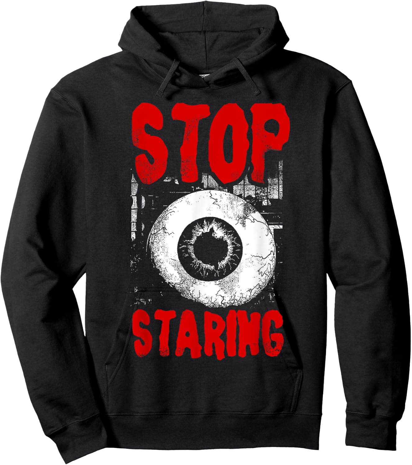Alternative Style Aesthetic Goth Women - Stop Staring Grunge Hoodie - Hoodie | Black