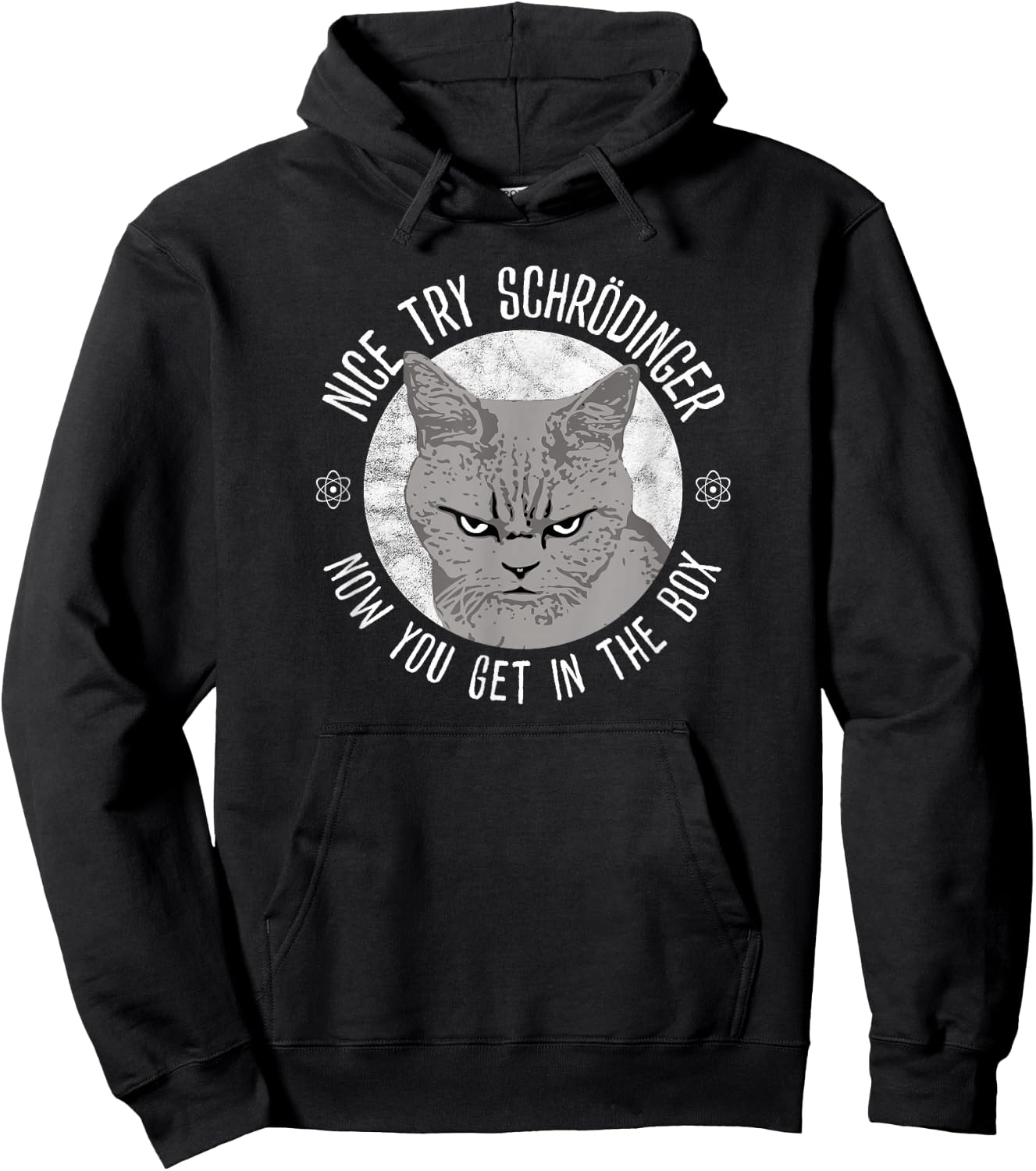Schrödinger Schrödinger Quantum Physics Schrödinger's Cat Hoodie - Hoodie | Black
