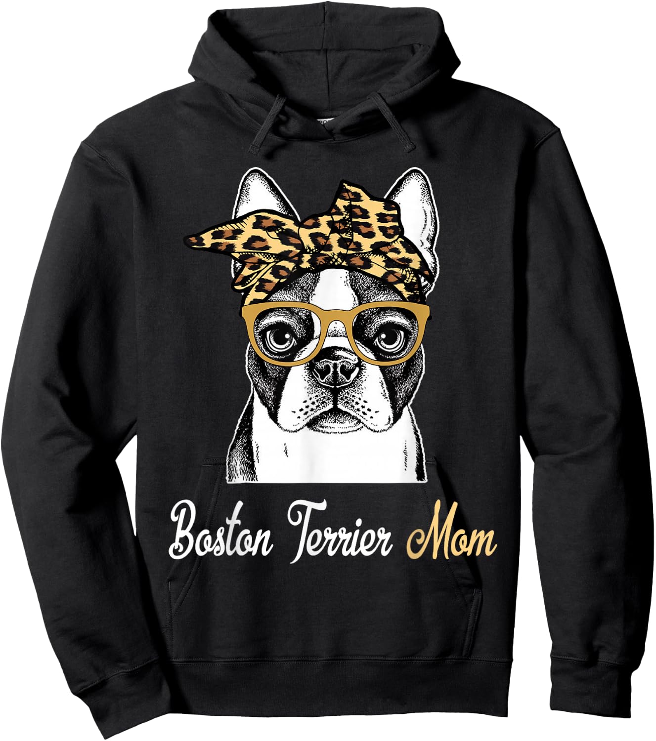 Birthday and Mother's day Gift-Boston Terrier Mom Hoodie - Hoodie | Black
