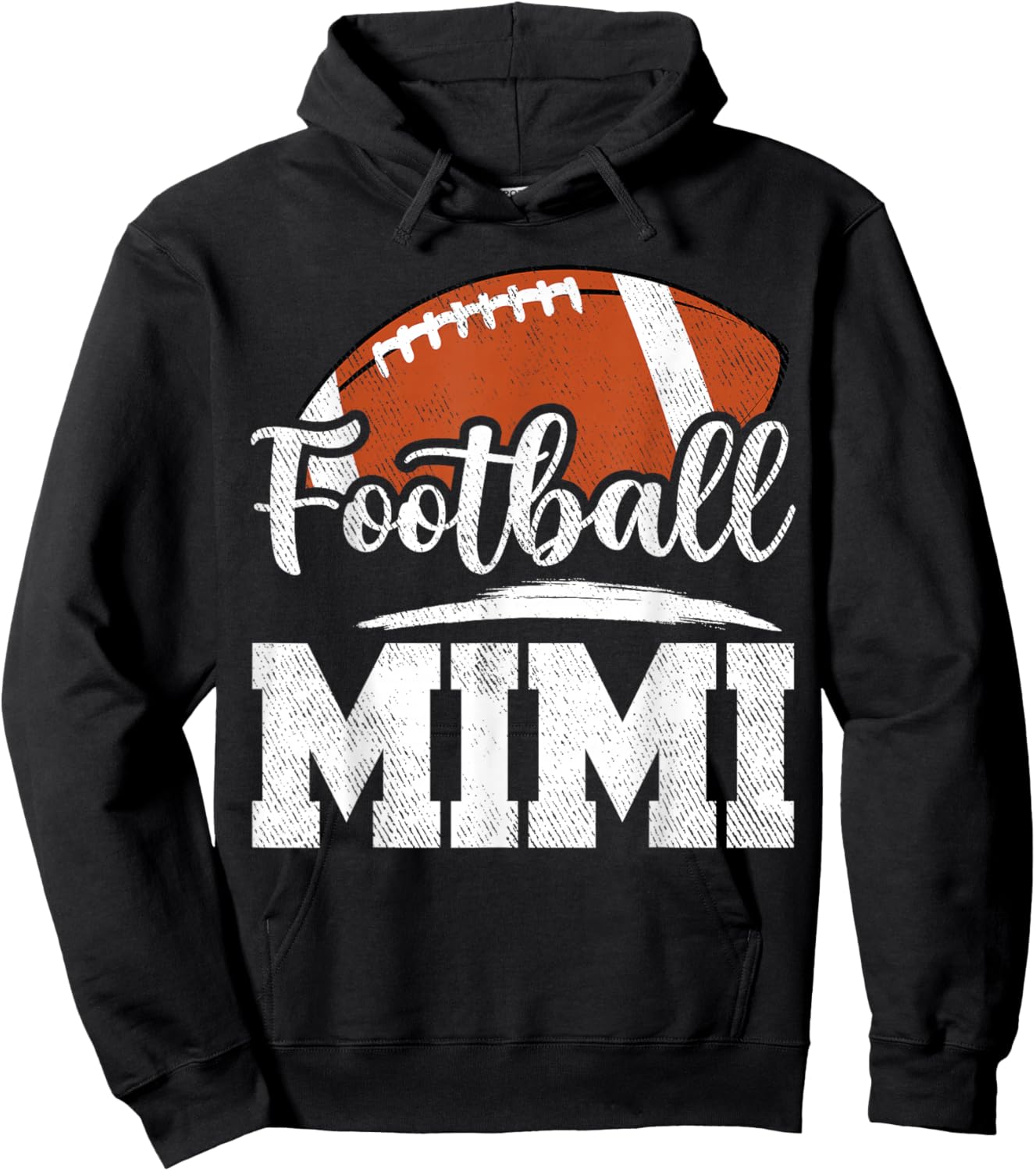 Football Mimi Football Player Game Day Mother's Day Hoodie - Hoodie | Black