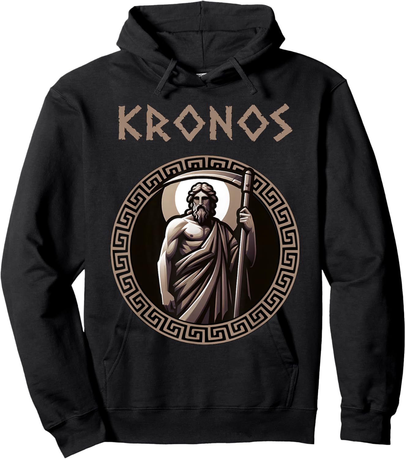 Kronos Ancient Greek Titan Greek Mythology Symbol Hoodie - Hoodie | Black