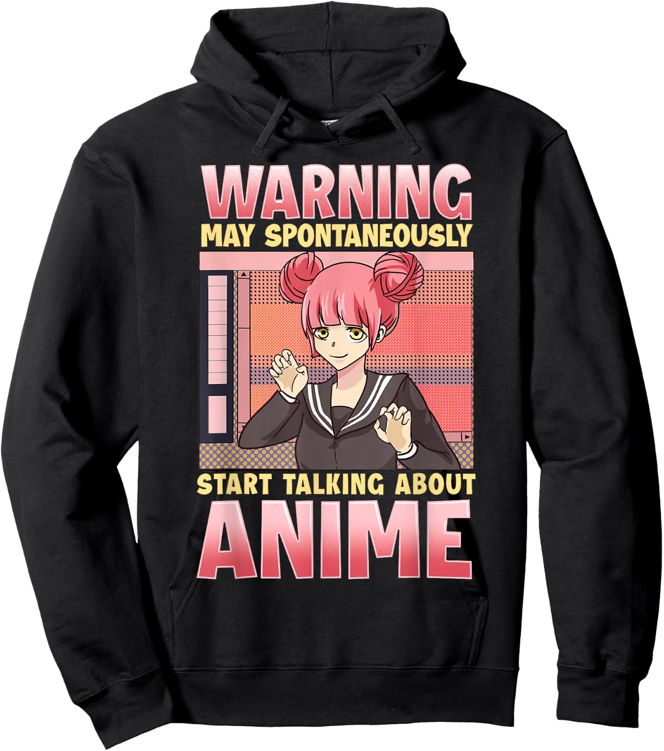 Anime Shirts Girls Anime Girl Shirt Funny Anime Hoodie - Hoodie | Black