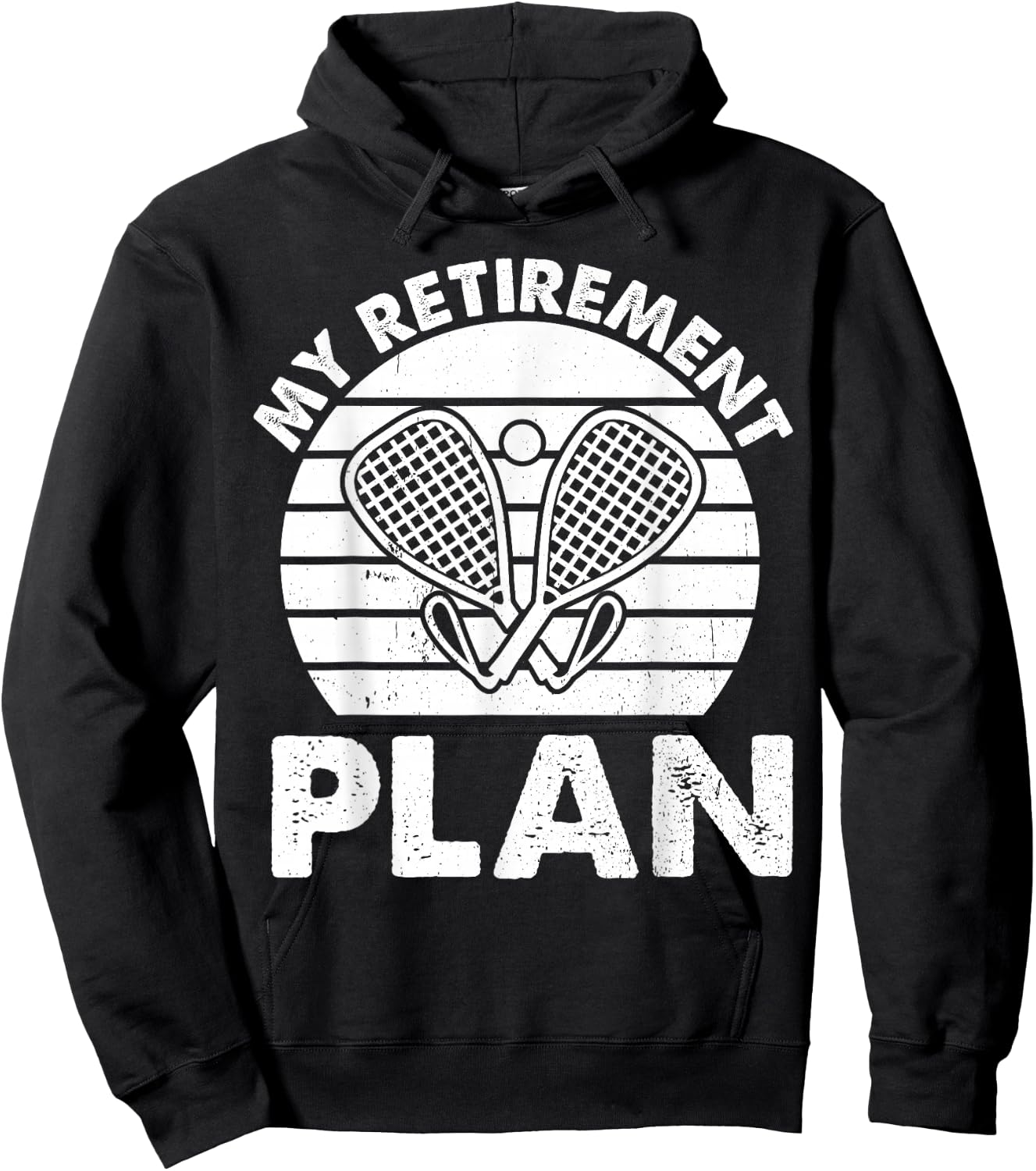 Racquetball Retirement plan Retired Racquetball Hoodie - Hoodie | Black