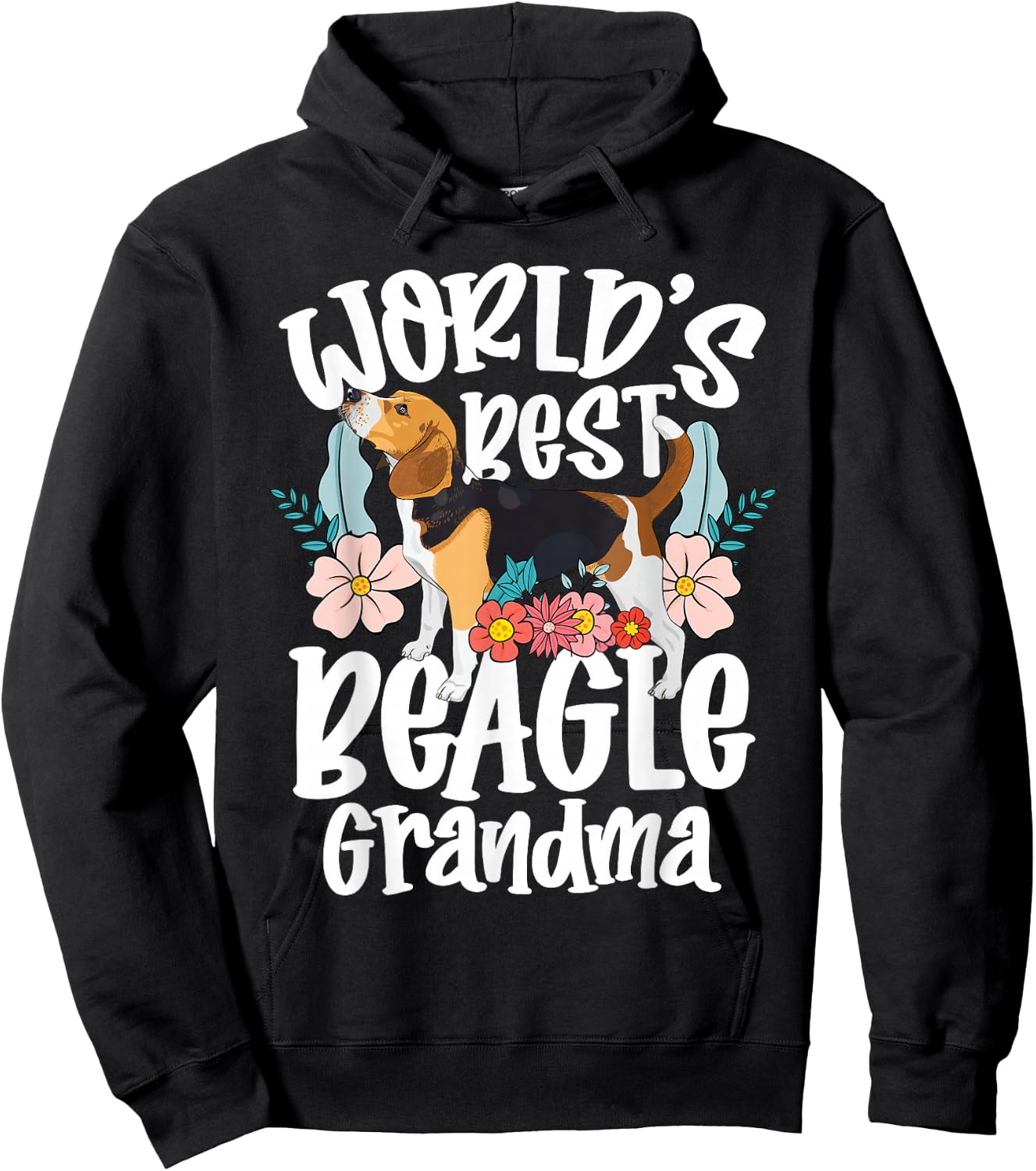 World's best beagle grandma Hoodie - Hoodie | Black