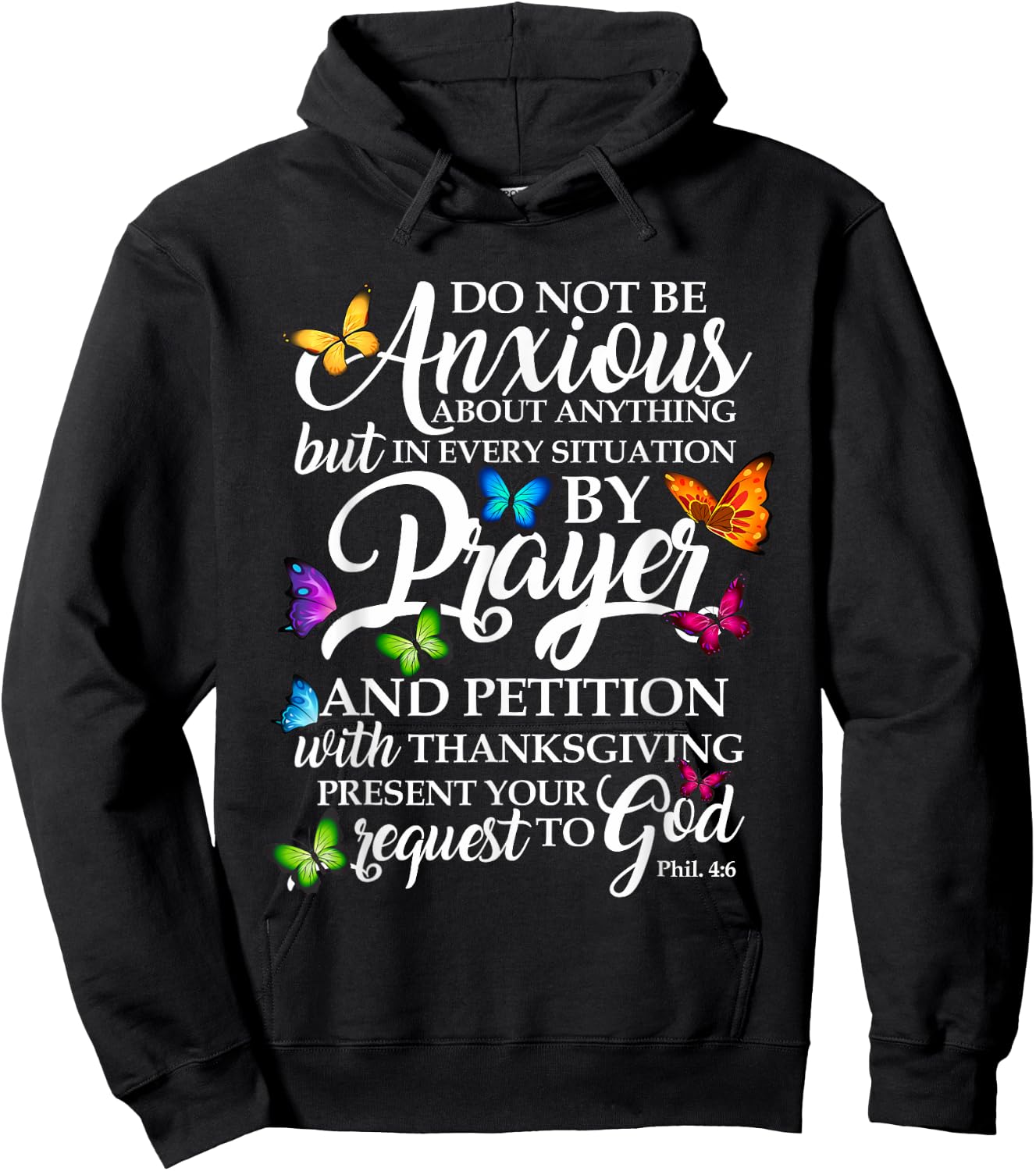 Don't Be Worried About All Butterfly Art - Rel Hoodie - Hoodie | Black