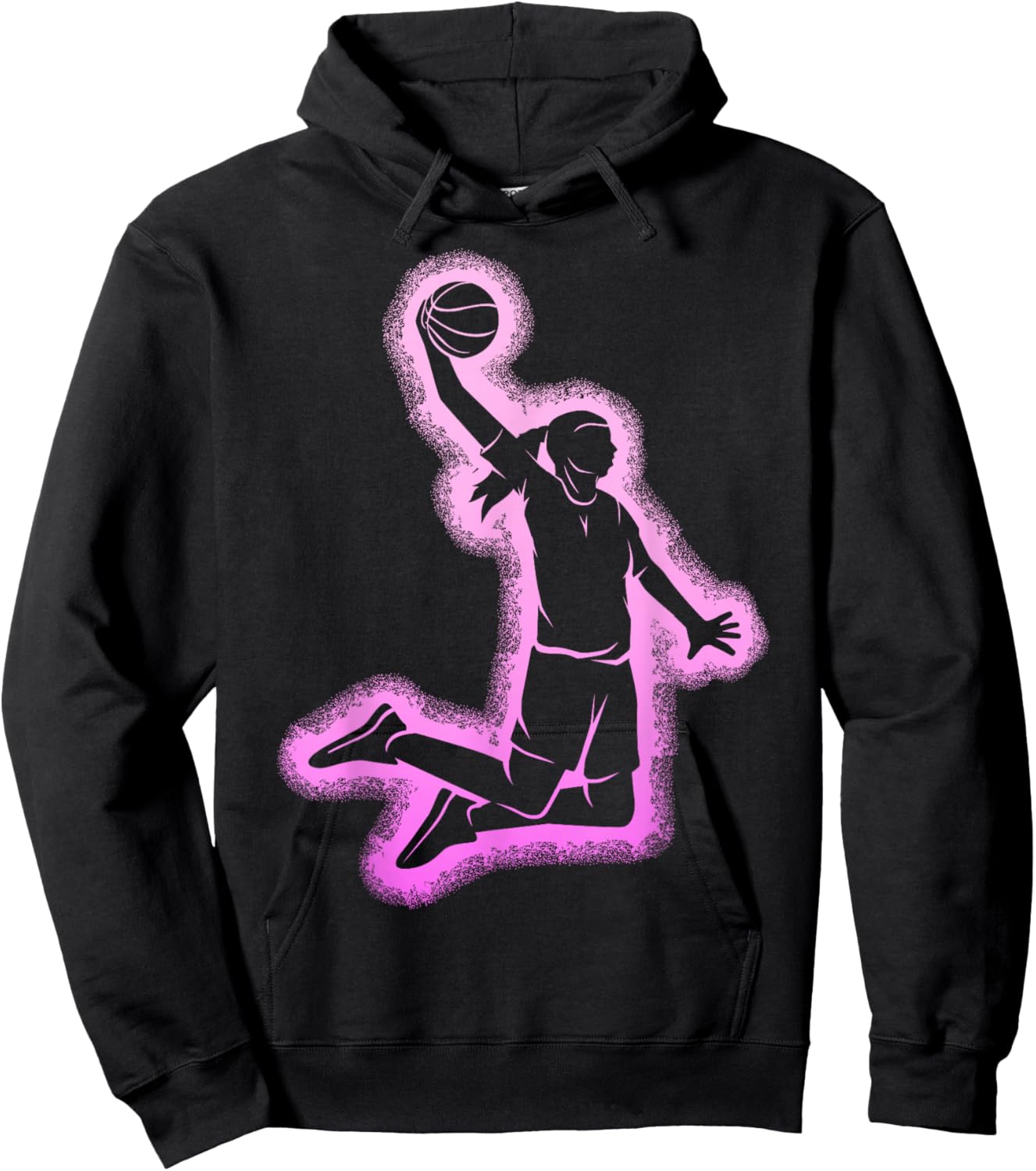 Basketball Girl Women Kids Hoodie - Hoodie | Black