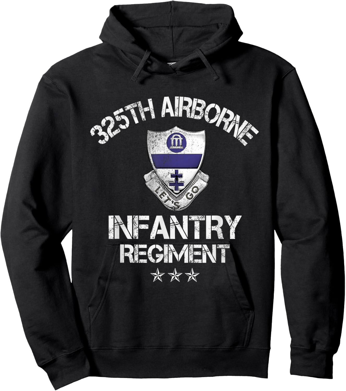 325th Airborne Infantry Regiment Veteran Patriotic Gift Hoodie - Hoodie | Black