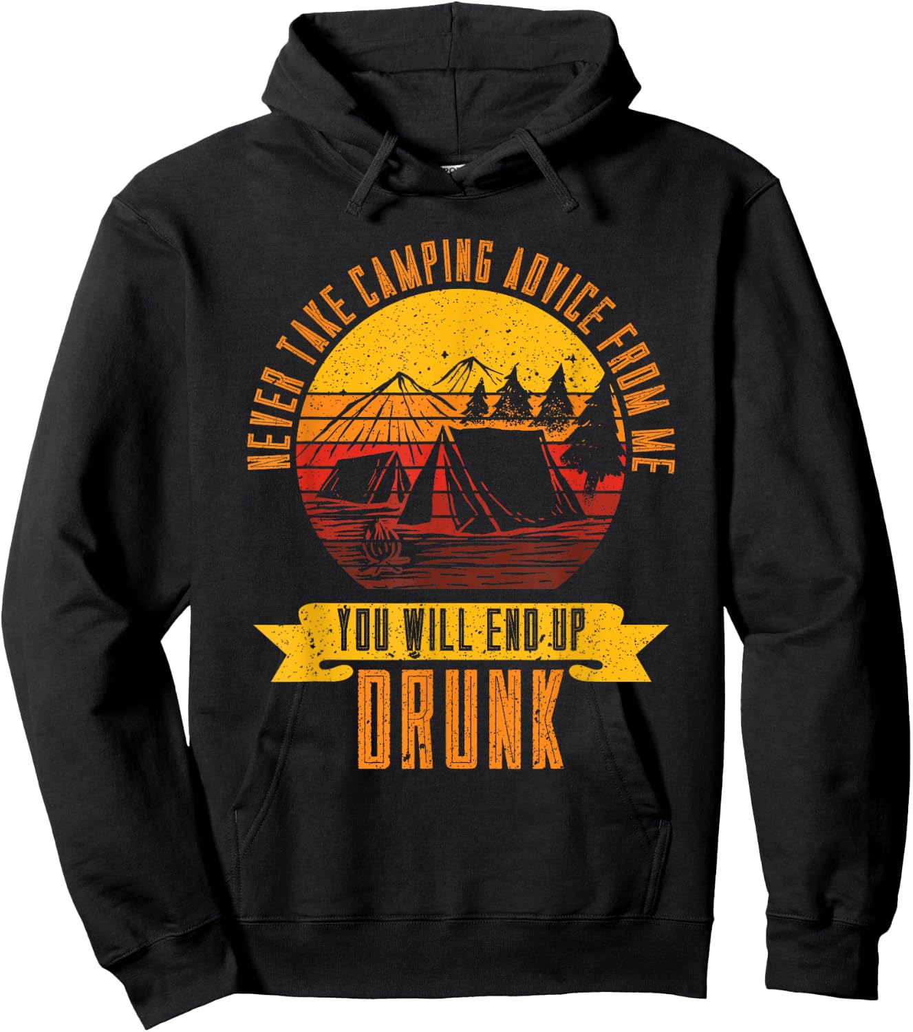 Funny Camping Hoodie - Hoodie | Black