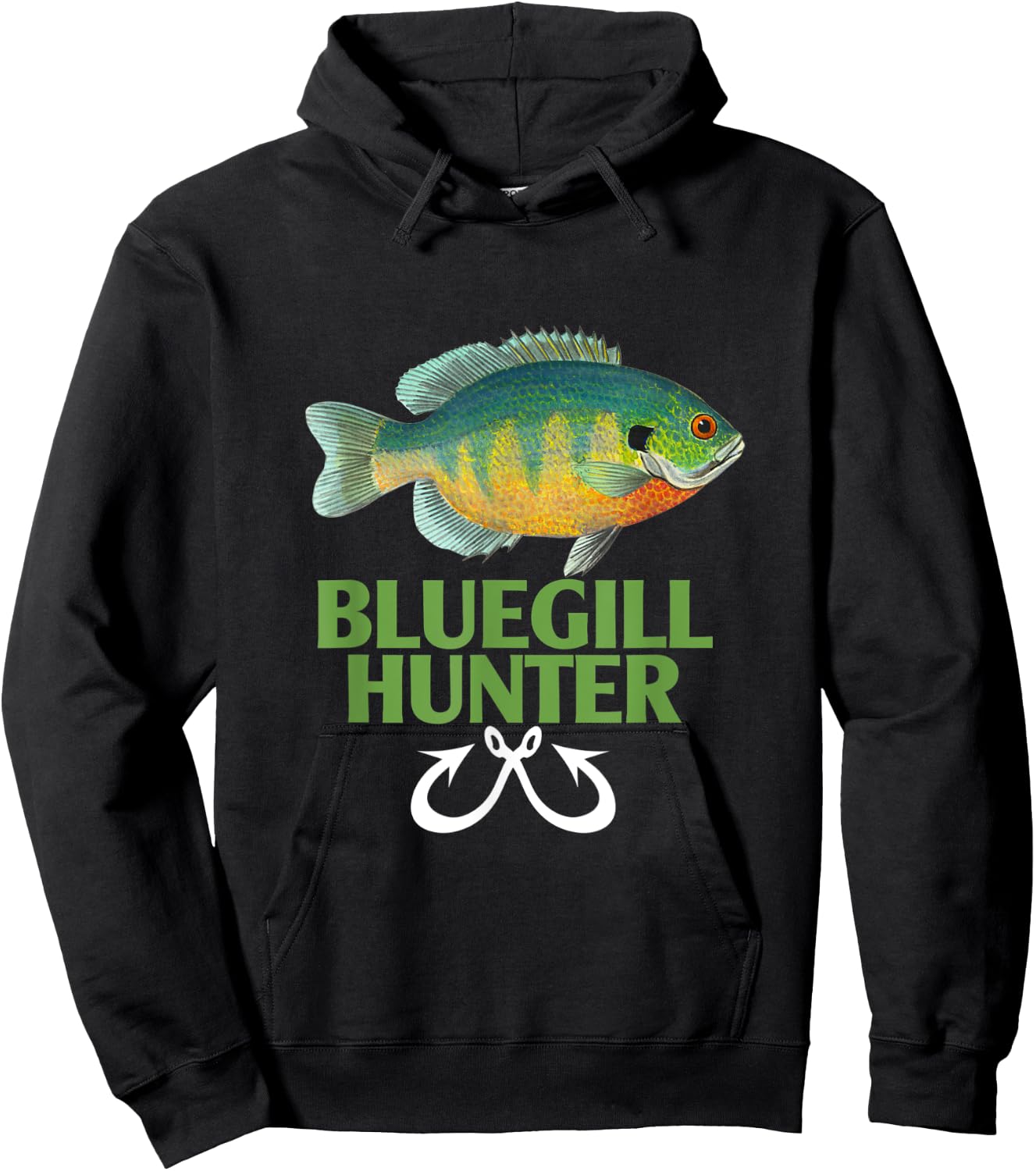 Funny Bluegill Fishing Sunfish Bluegrill Hunter Lover Hoodie - Hoodie | Black