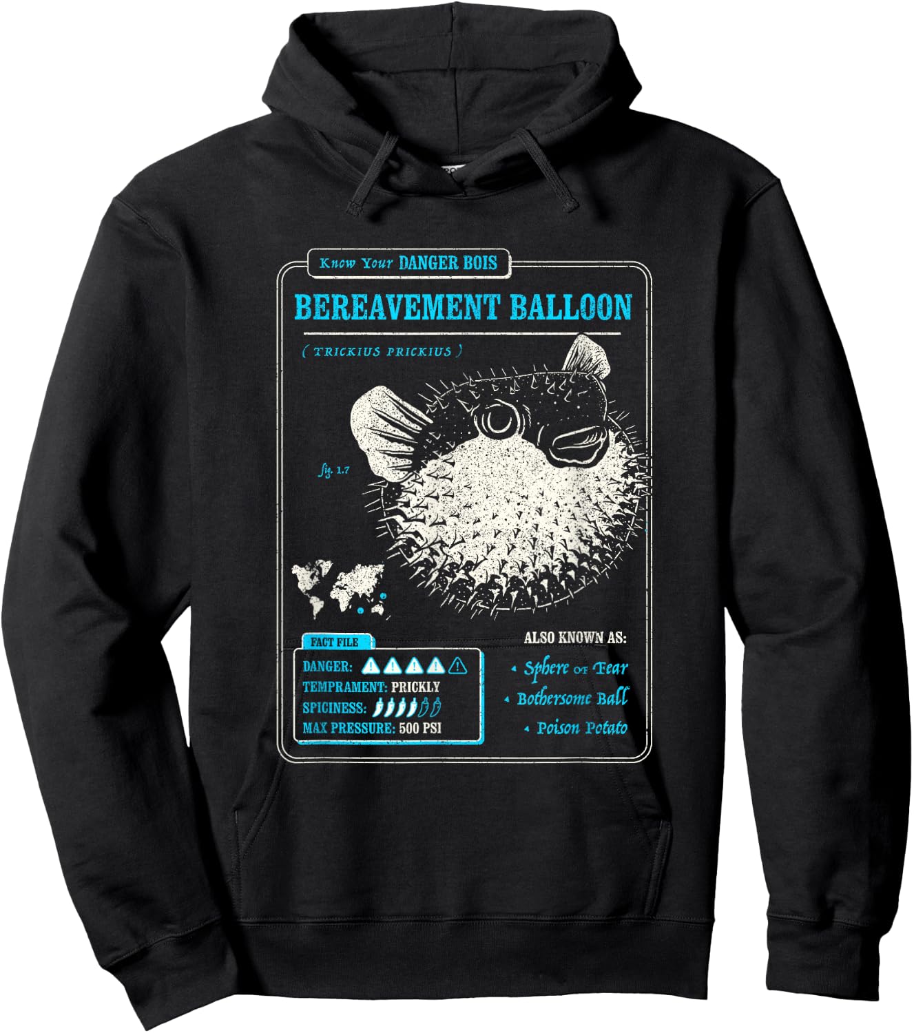 Know Your Bereavement Balloon (AKA PufferFish, Blowfish) Hoodie - Hoodie | Black
