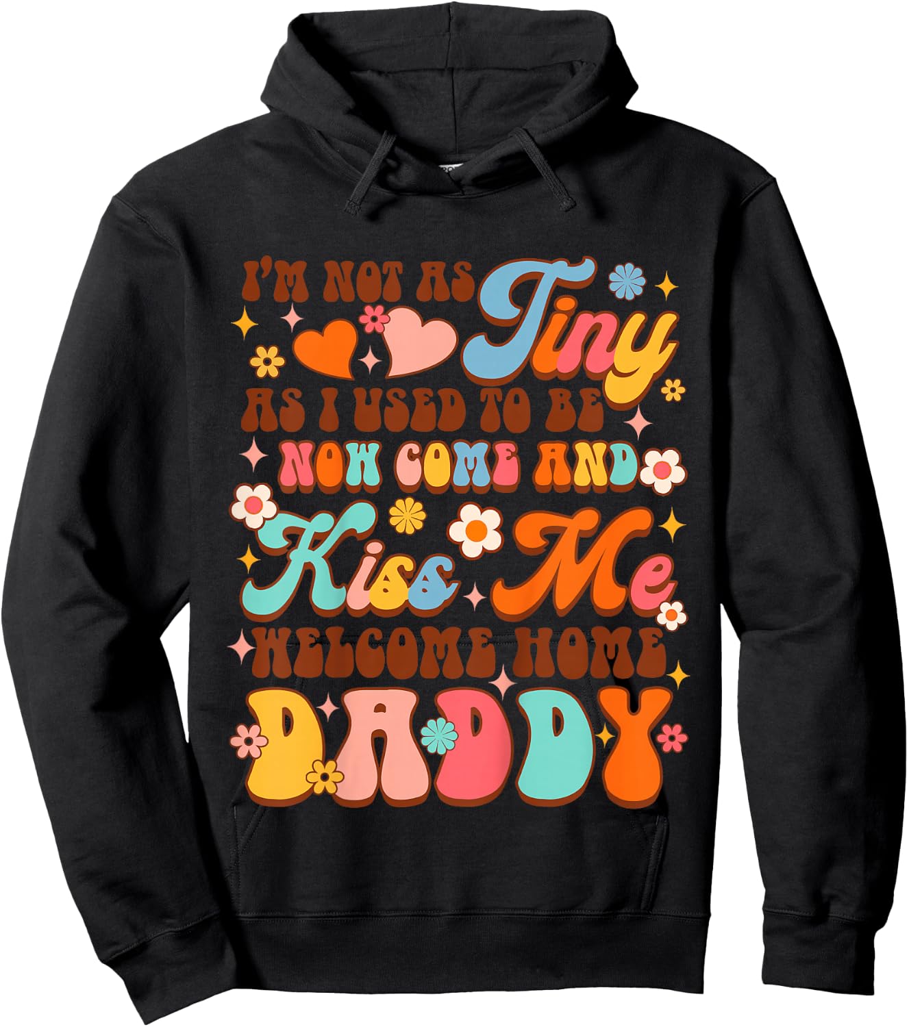 Kids Army Dad Homecoming Comes & Kiss Me Welcome Home Daddy Hoodie - Hoodie | Black
