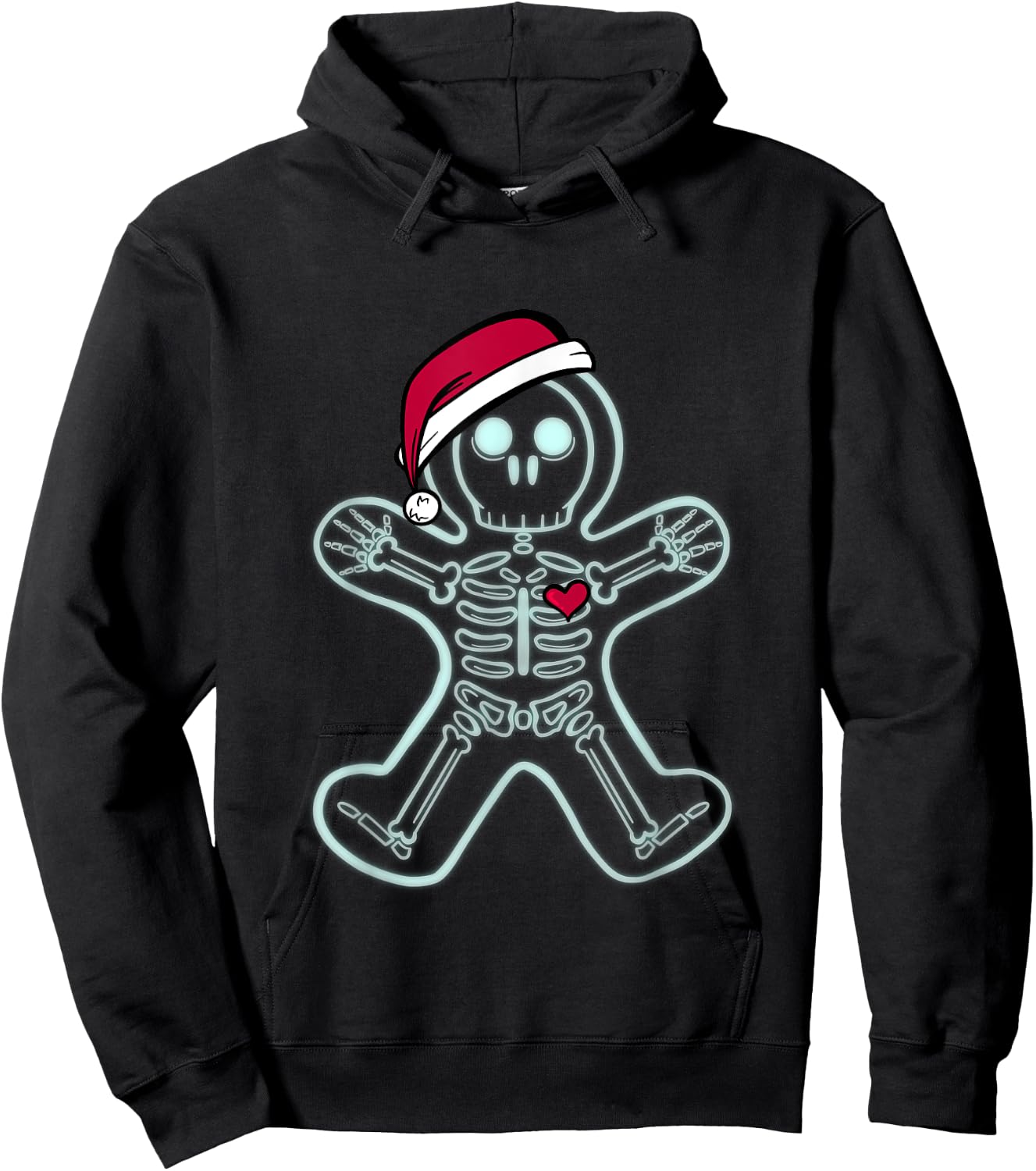 X-Ray Gingerbread Man Skeleton Christmas Nurse Xray Tech Hoodie - Hoodie | Black