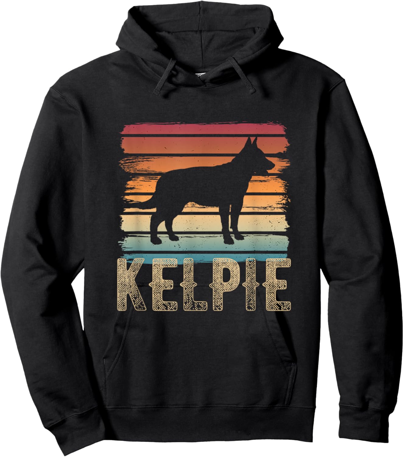 Australian Kelpie Dog Hoodie - Hoodie | Black