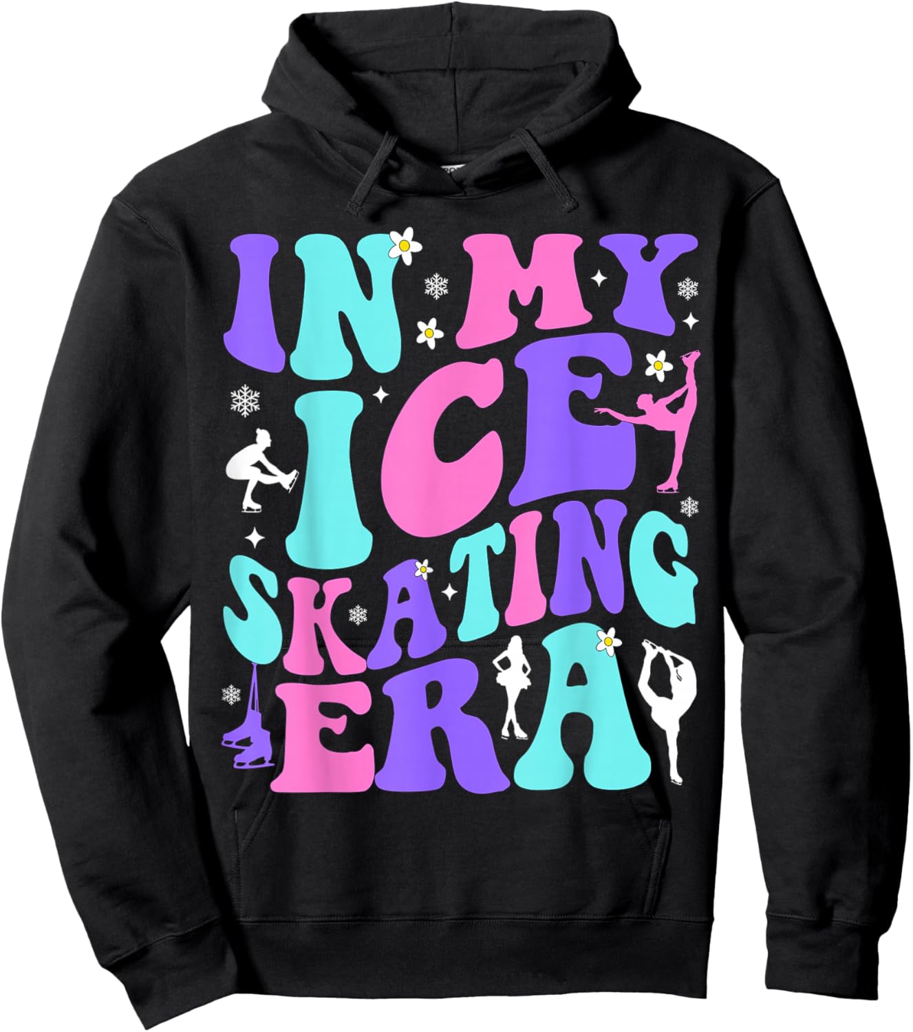 In My Ice Skating Era Hockey Girls Boys Coach Hoodie - Hoodie | Black
