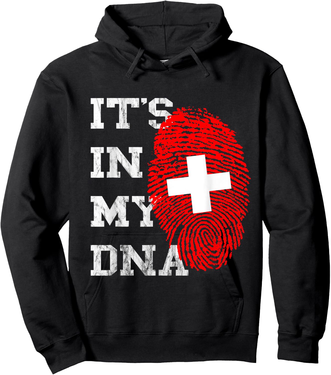 It Is In My DNA Swiss Genetics Swiss Root Hoodie - Hoodie | Black