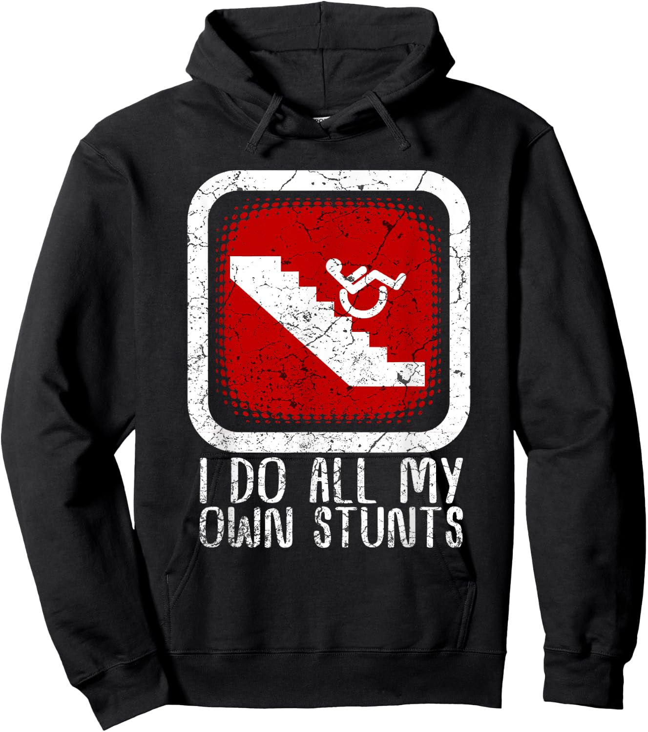 All Over Parking Gifts Funny Wheelchair Humor Disability Handicap Gift -Adults 3X-Large Black Short Sleeve Cotton Classic Fit Hoodie - Hoodie | Black