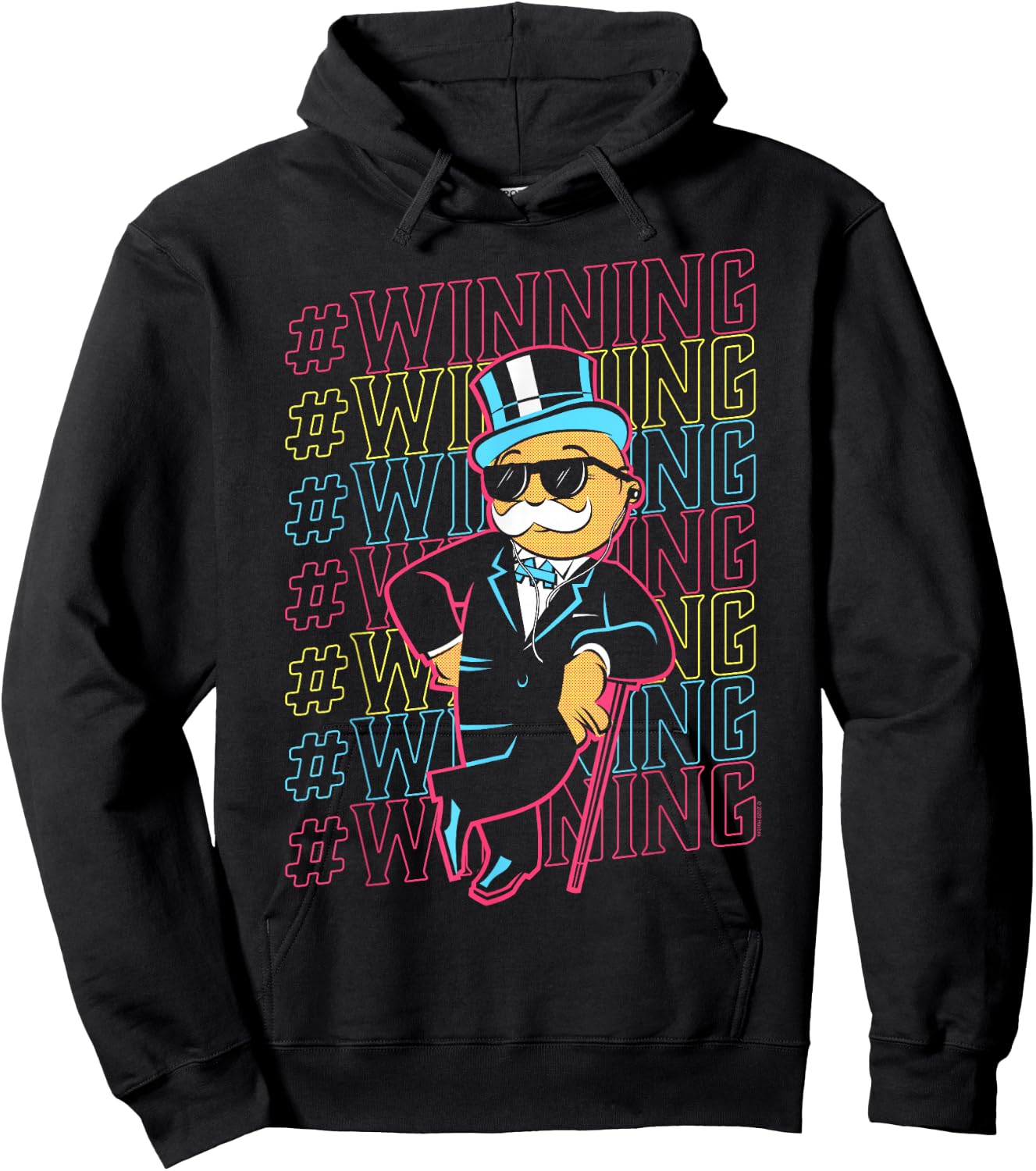 Monopoly Rich Uncle Pennybags Winning Hoodie - Hoodie | Black