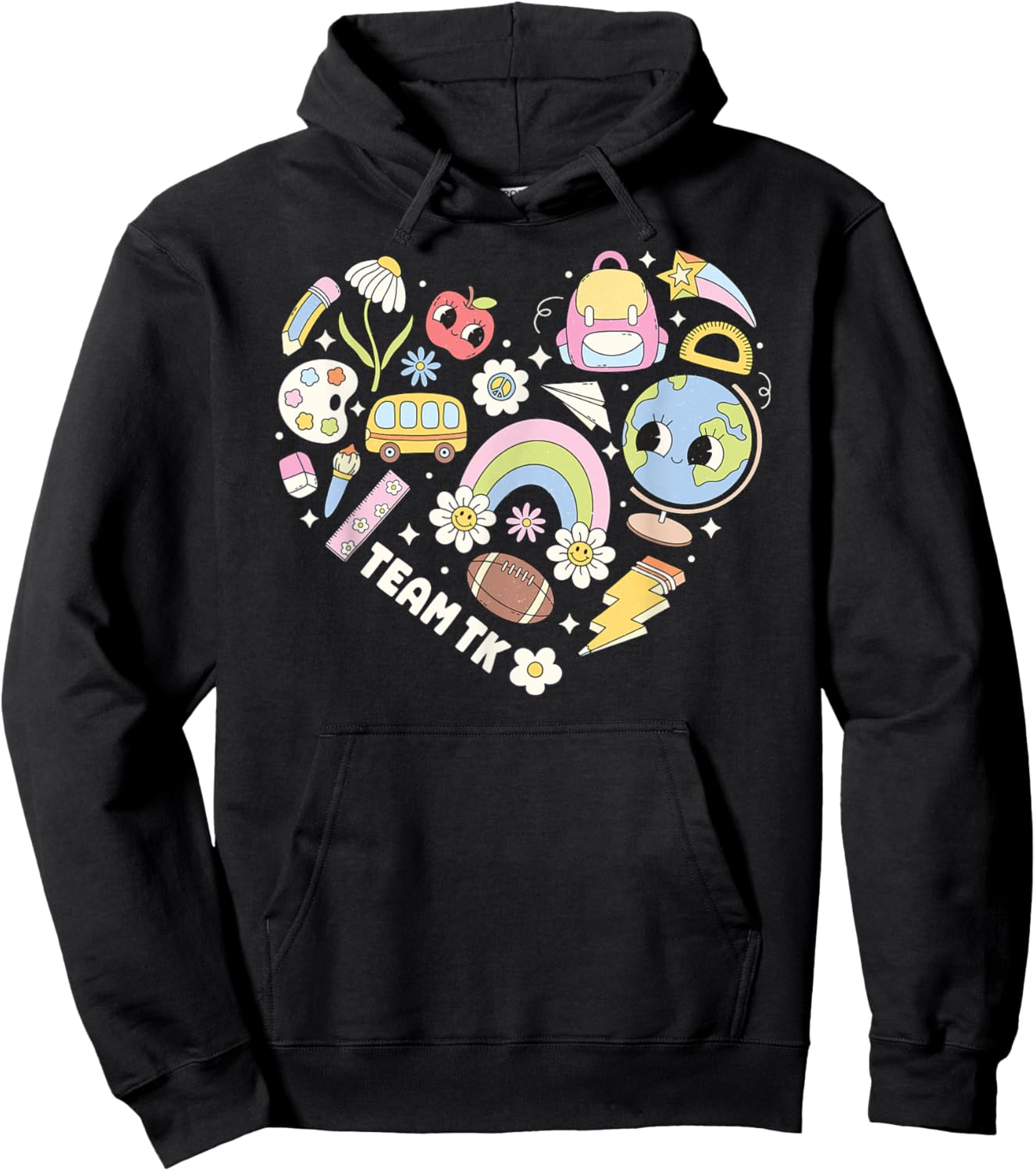 Team TK Teacher Back to School TK Girl Boy Kid TK Team Women Hoodie - Hoodie | Black