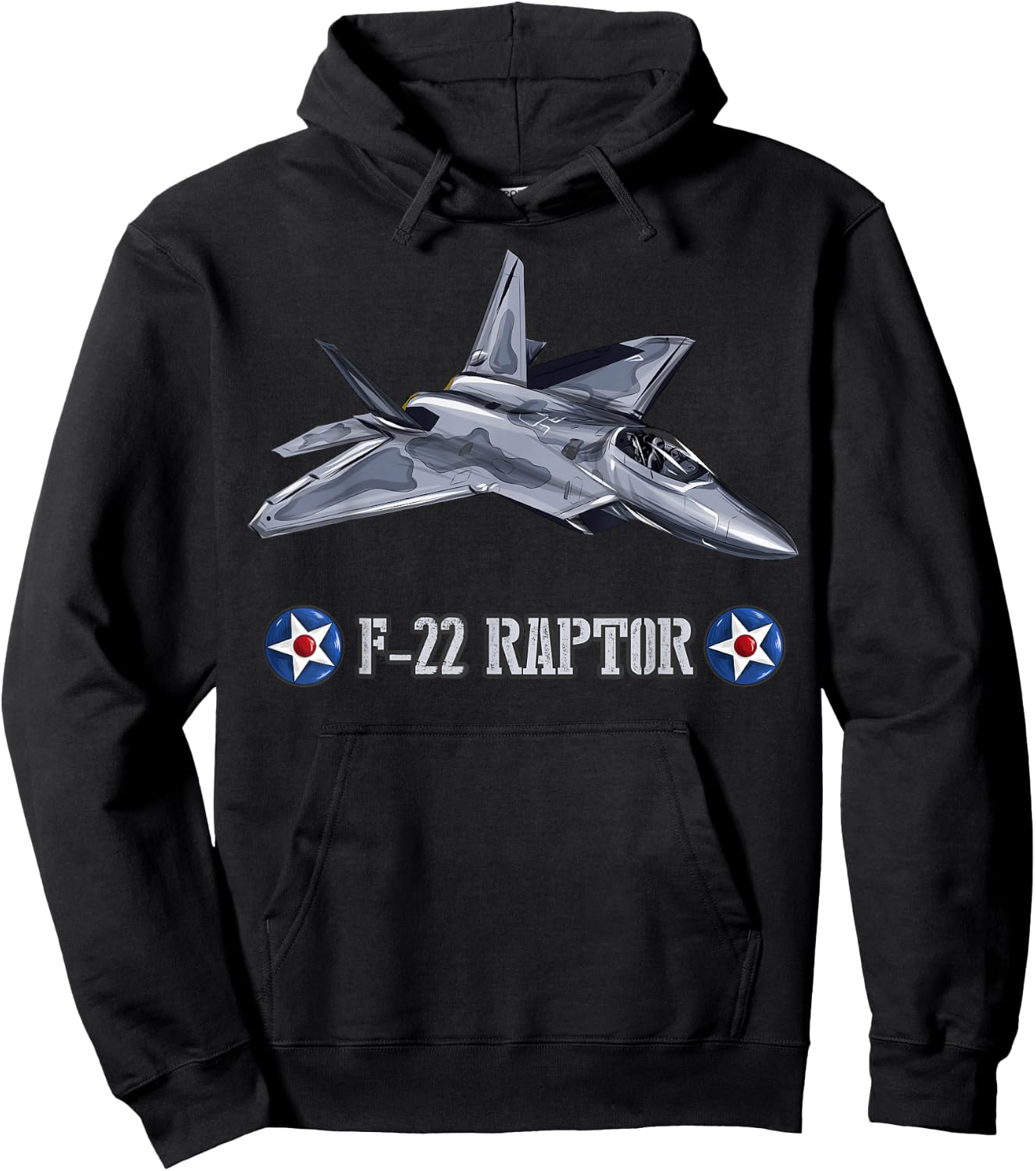 American F22 Raptor Camouflage Hunter Hoodie - Hoodie | Black