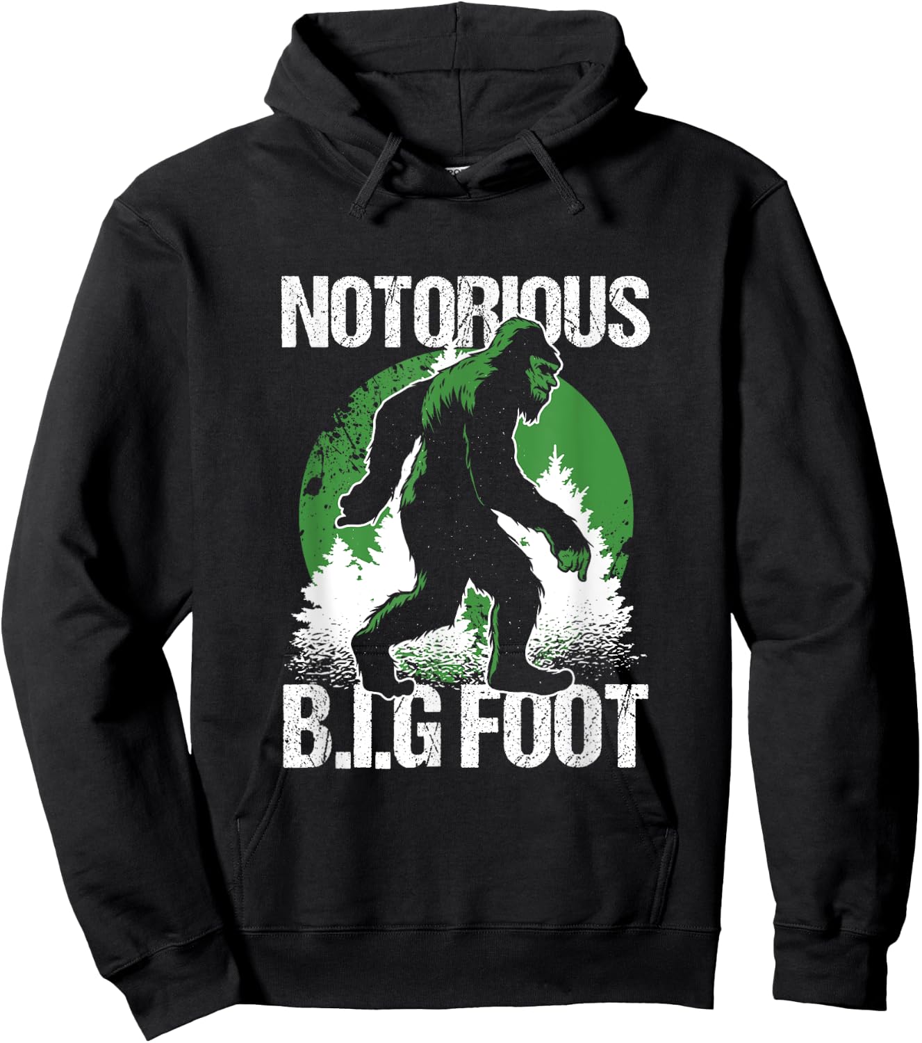 Notorious Bigfoot Sasquatch Ape Man Gorilla Monkey Gift Hoodie - Hoodie | Black
