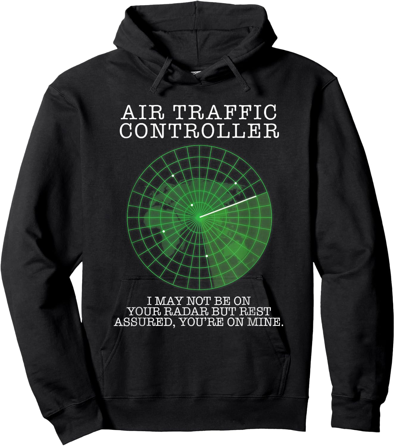 Air Traffic Controller Funny Pilot Aviation Hoodie - Hoodie | Black