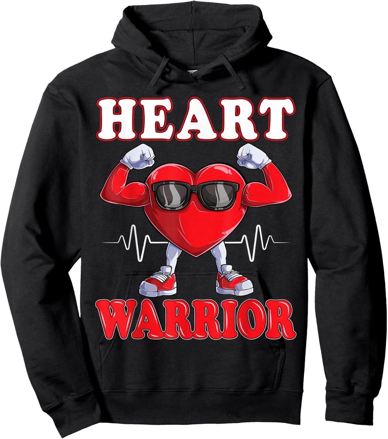 Heart Warrior CHD Awareness Hoodie - Hoodie | Black