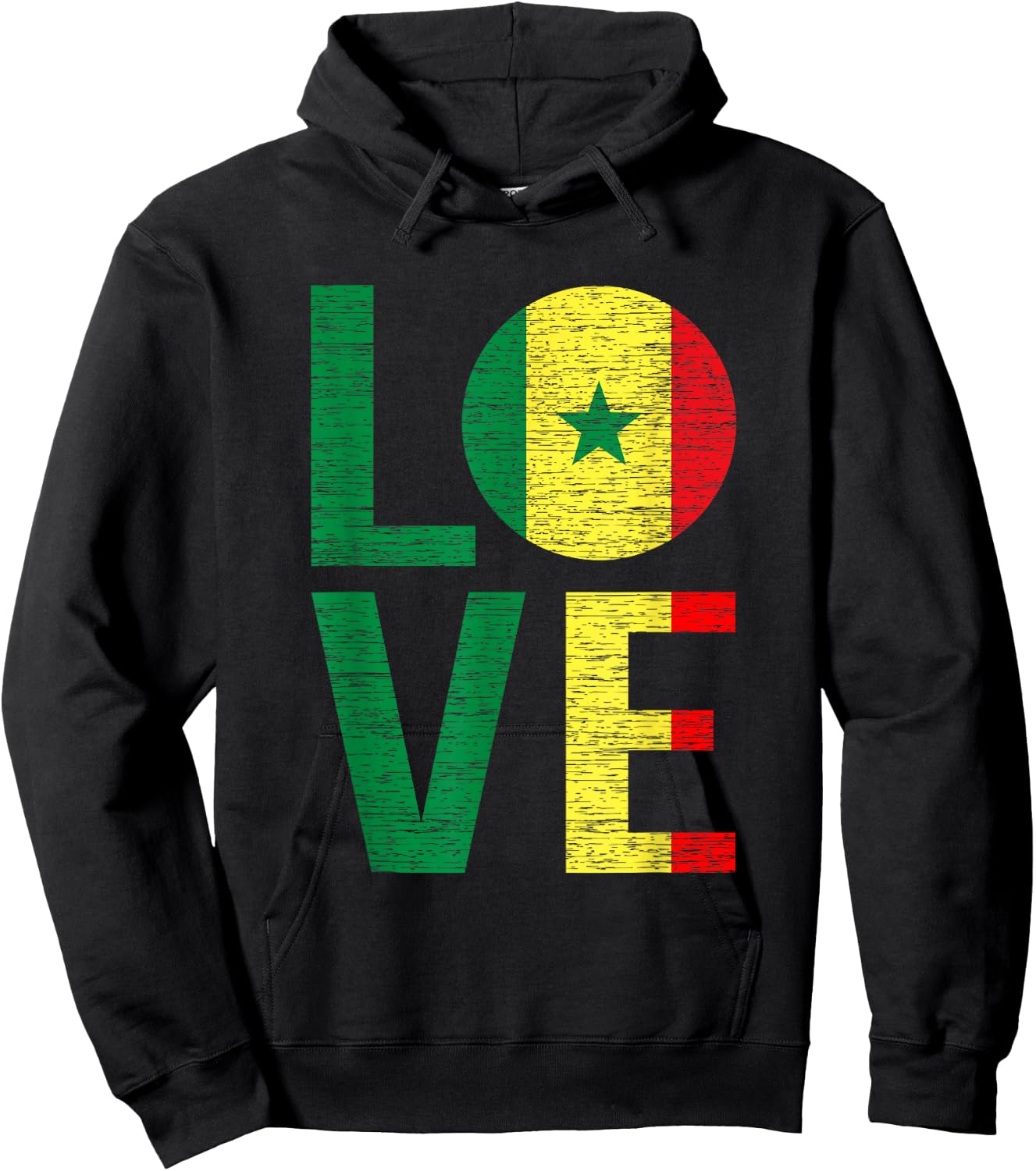 Funny Senegal Flag Shirt Roots From Usa Senegal Hoodie - Hoodie | Black
