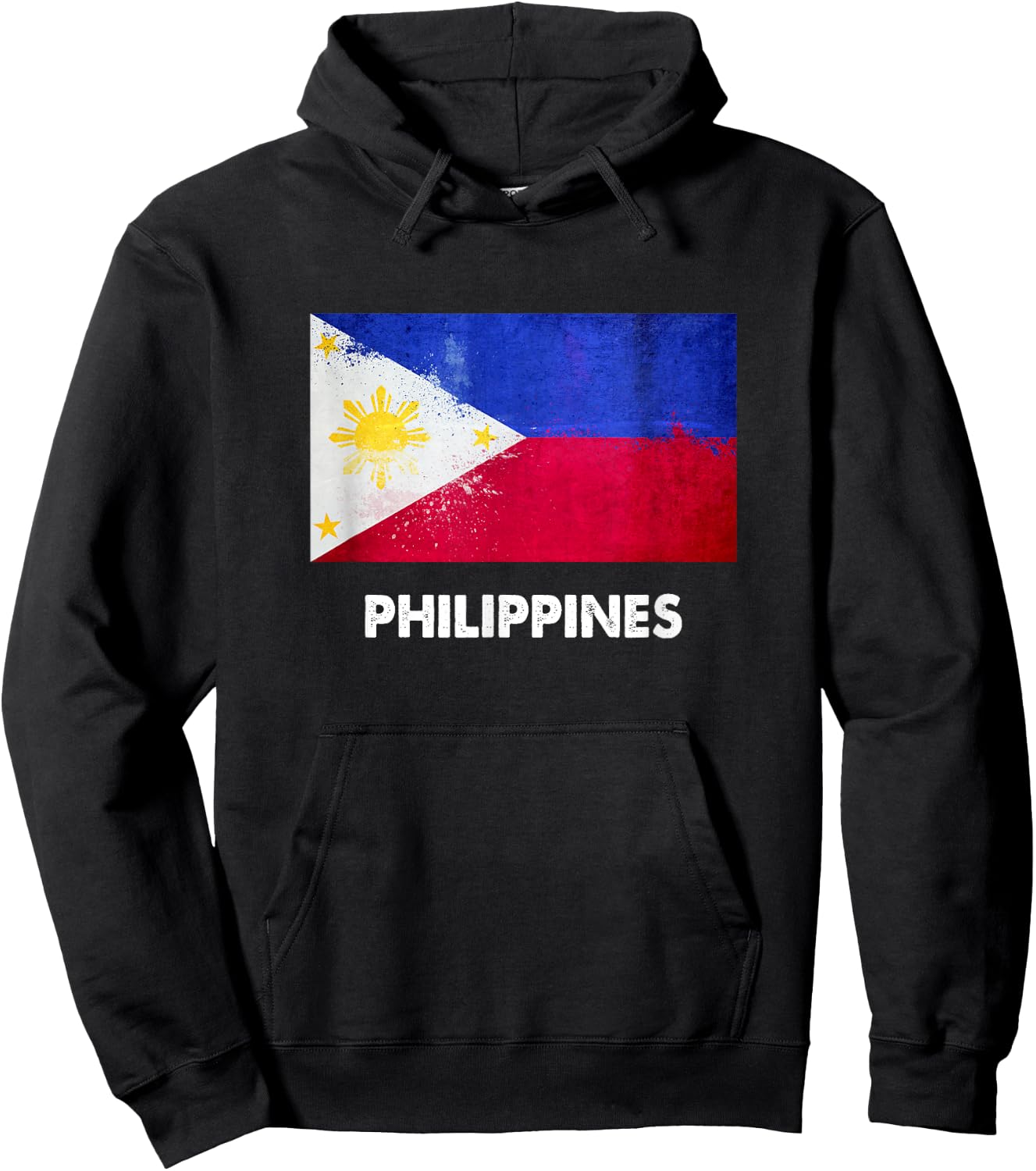 Philippine Flag Shirt | Filipino Hoodie - Hoodie | Black