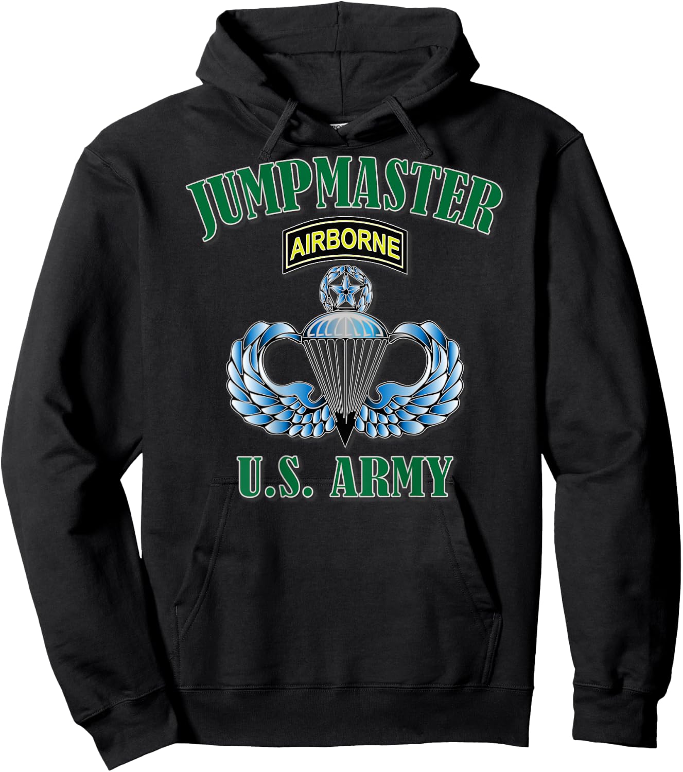 Jumpmaster- Master Wings (Back Design) Hoodie - Hoodie | Black