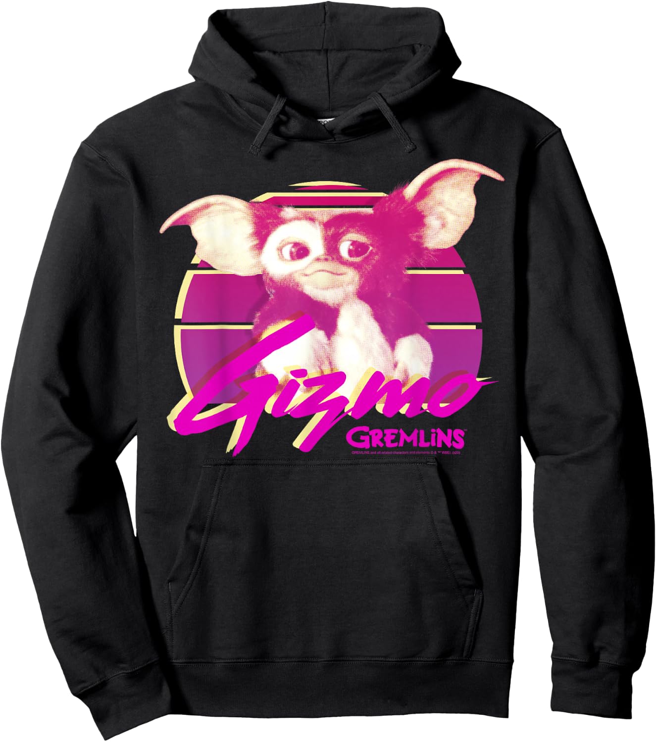Gremlins Gizmo Retro Portrait Hoodie - Hoodie | Black