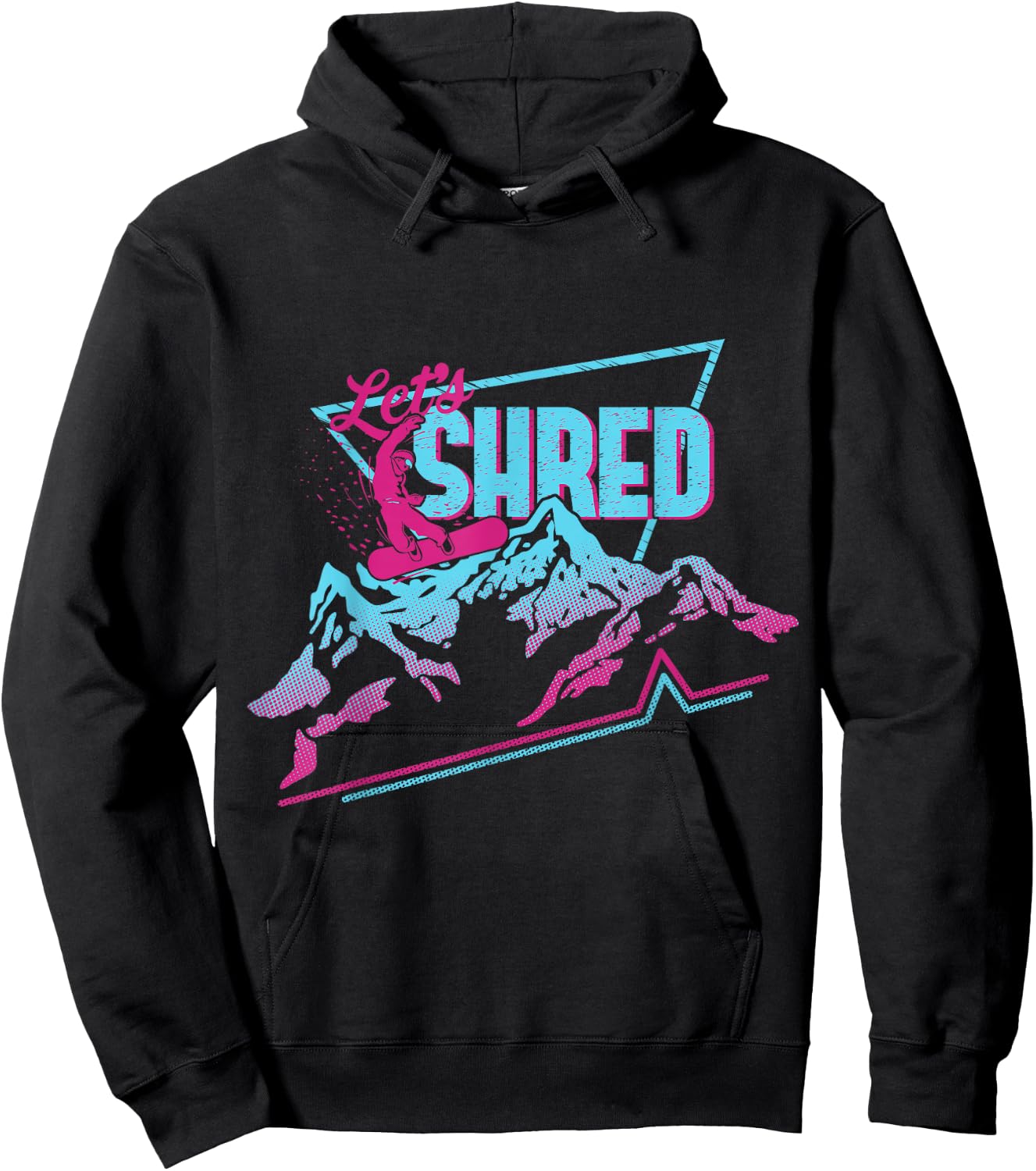 Vintage Snowboard Clothing 80s 90s Retro Snowboarding Hoodie - Hoodie | Black