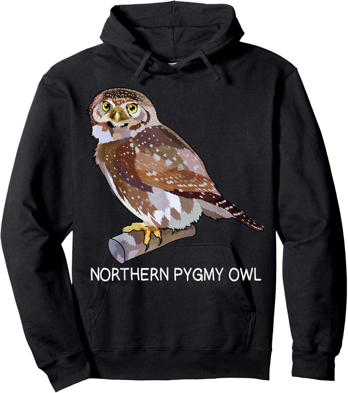 Northern Pygmy-Owl Bird Lover Hoodie - Hoodie | Black